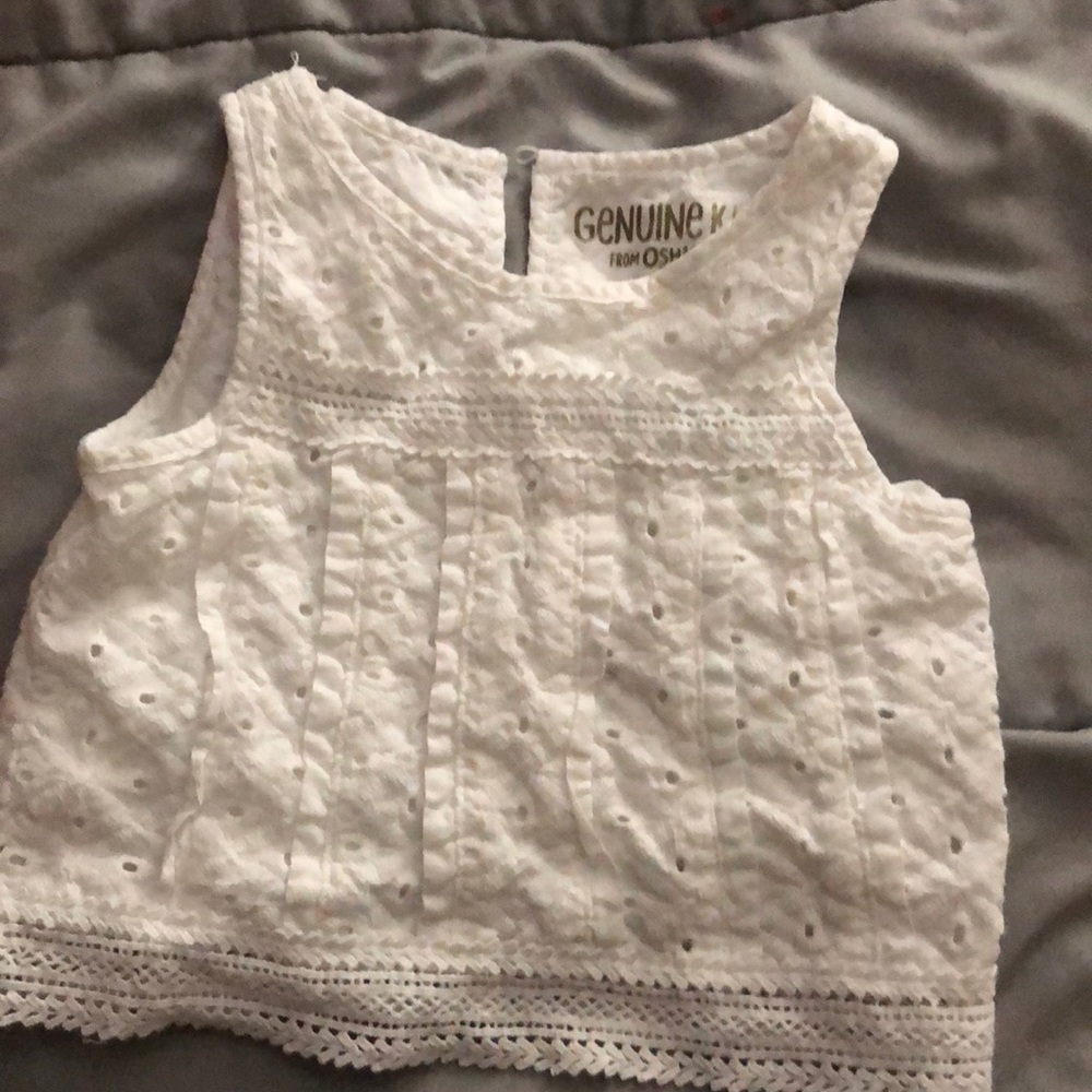 White crop top